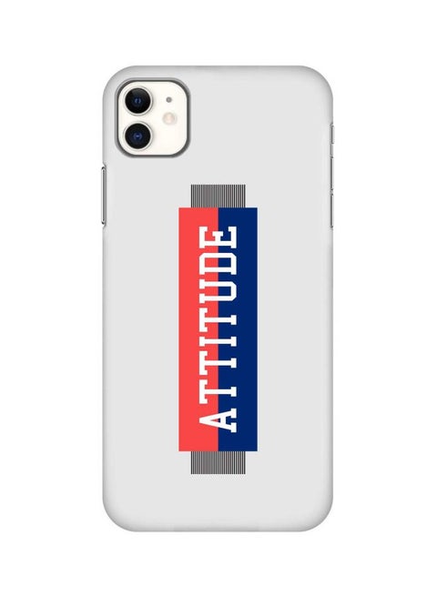 Snap Classic Series Attitude Printed Case Cover For Apple iPhone 11 White/Red/Blue