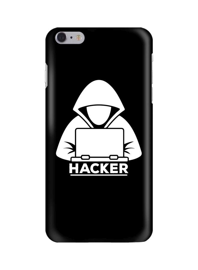 Snap Classic Series Hacker Printed Case Cover For Apple iPhone 6s Plus/6 Plus Black/White