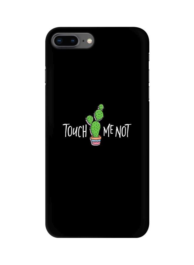 Stylizedd Snap Classic Series Touch Me Not Printed Case Cover For Apple iPhone 8 Plus Black/White/Green - Image 1