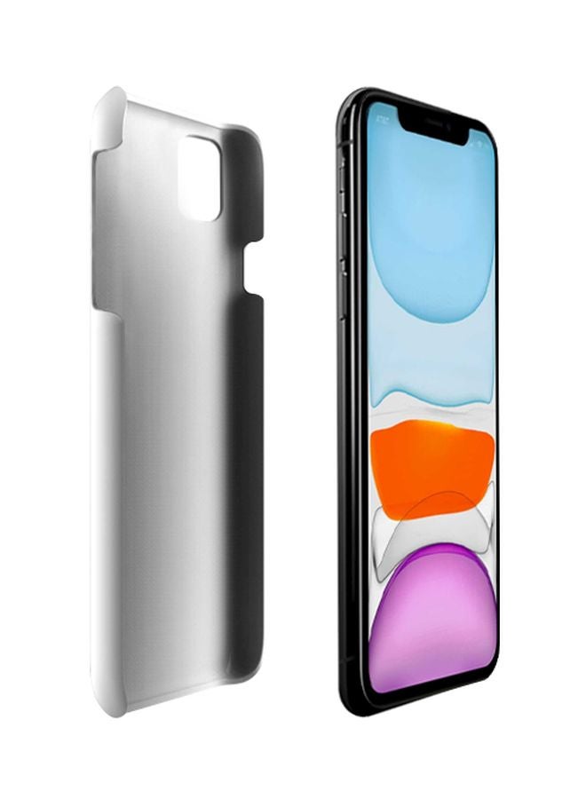 Stylizedd Snap Classic Series Arabstallion Strut Printed Case Cover For Apple iPhone 11 White/Black - Image 2