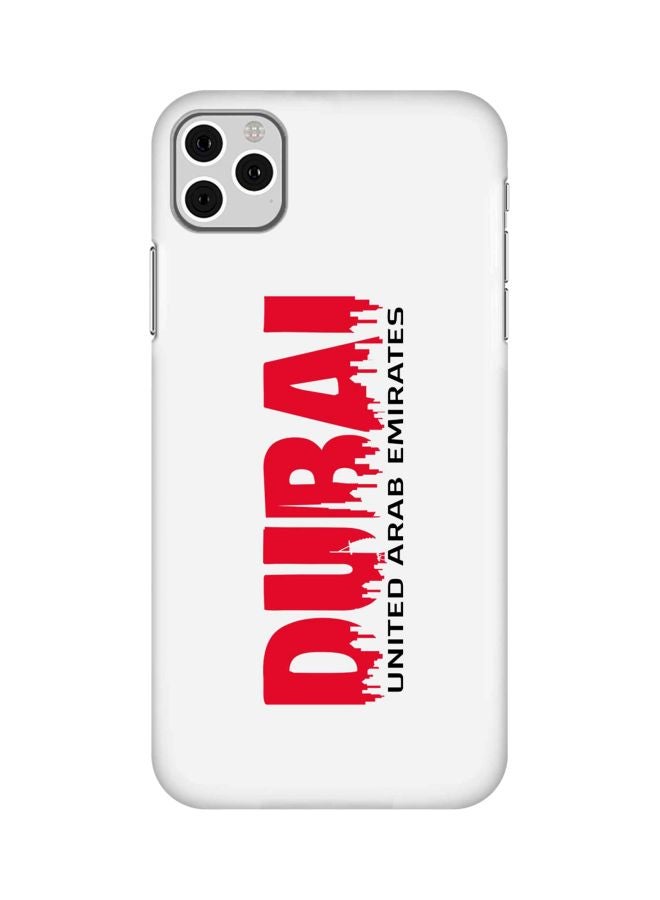 Stylizedd Snap Classic Series Dubai Horizon Printed Case Cover For Apple iPhone 11 Pro Max White/Red/Black - Image 1