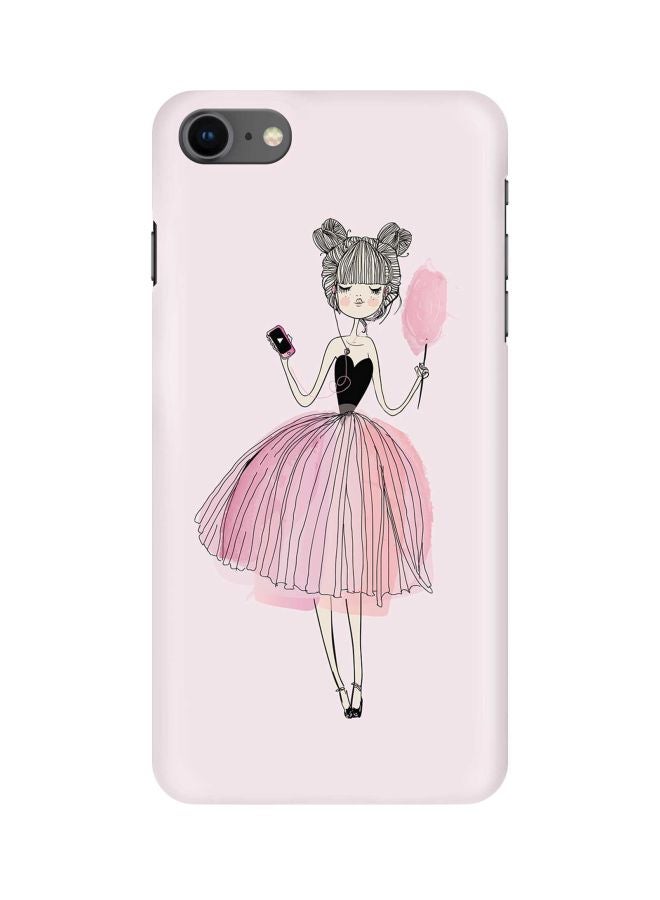Stylizedd Snap Classic Series Lost In Music Printed Case For Apple iPhone 8 Pink/Black/Beige - Image 1