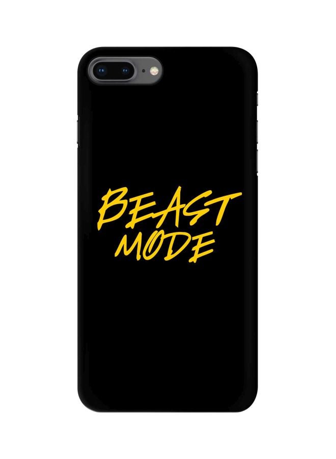 Stylizedd Beast Mode Printed Protective Case Cover For Apple iPhone 8 Plus Black/Yellow - Image 1