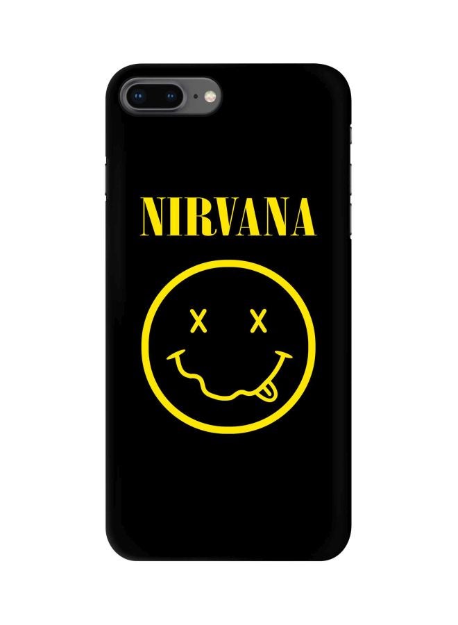 ستايلايزد غطاء حماية من سلسلة سناب كلاسيك مطبوع عليه كلمة "Nirvana" لهاتف أبل آيفون 7 بلس أسود/ أصفر - Image 1