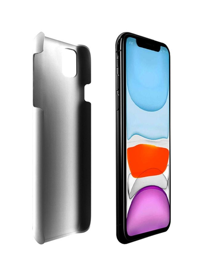 ستايلايزد غطاء حماية سناب كلاسيك سيريز بطبعة عبارة "Never Stop The Ride" لهاتف أبل آيفون 11 أزرق/أبيض/أصفر - Image 2