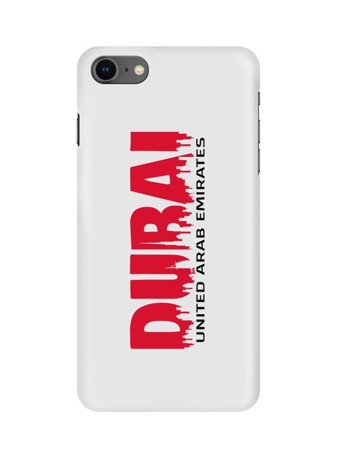 Stylizedd Snap Classic Series Dubai Printed Case Cover For Apple iPhone 8 White/Red/Black - Image 1