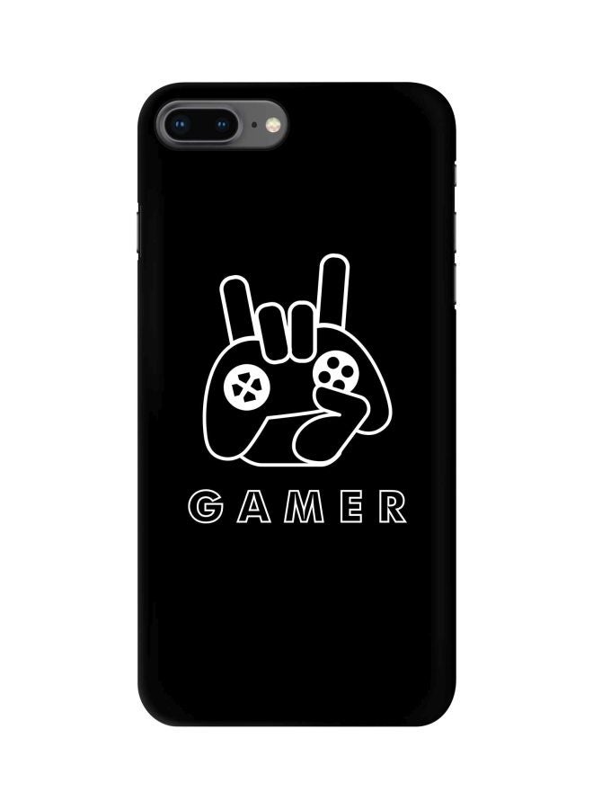 Stylizedd Snap Classic Series Gamer Printed Case Cover For Apple iPhone 8 Plus Black/White  - Image 1