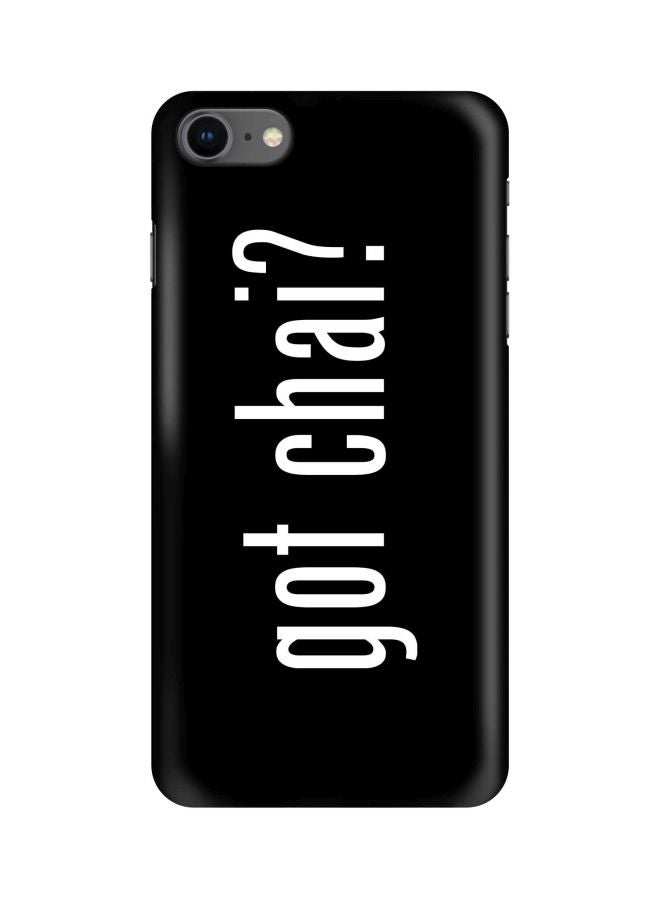 Stylizedd Got Chai? Printed Protective Case Cover For Apple iPhone 8 Black/White - Image 1