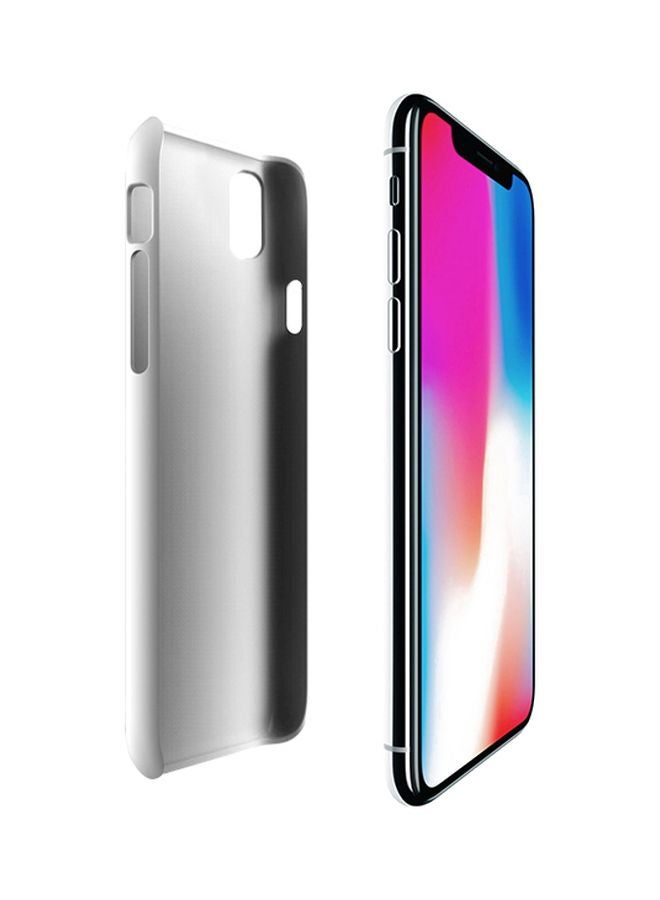 Stylizedd - Snap Classic Series Girl Next Door Printed Case For Apple iPhone XS/X White/Pink/Grey - Image 1
