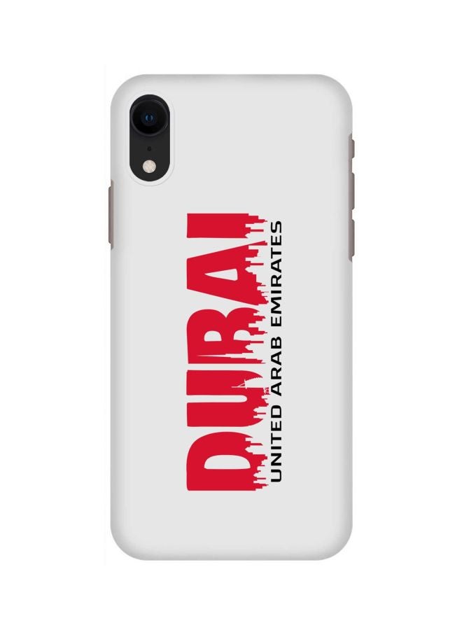 Stylizedd Snap Classic Series Dubai Horizon Printed Case Cover For Apple iPhone XR White/Red/Black - Image 1