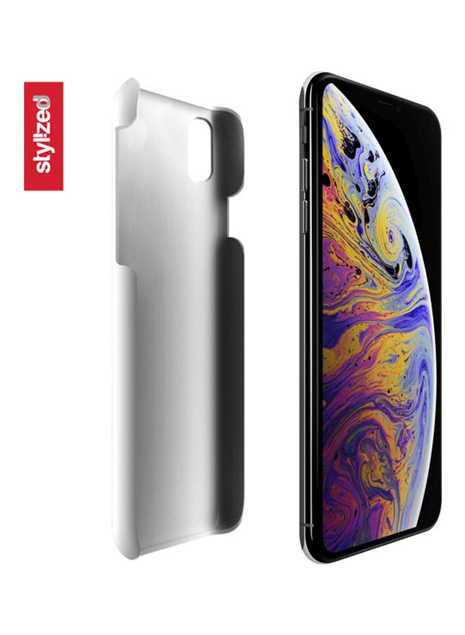 Stylizedd - Snap Classic Series Girl Next Door Printed Case Cover For Apple iPhone XR White/Brown/Grey - Image 1