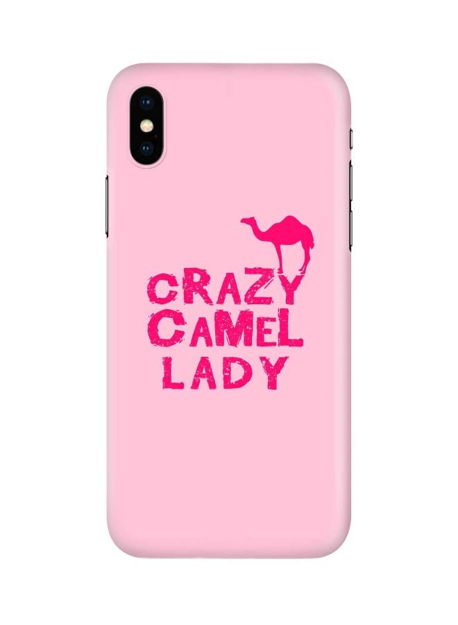 Stylizedd Snap Classic Series Crazy Camel Lady Printed Case For Apple iPhone XS/X Pink - Image 1