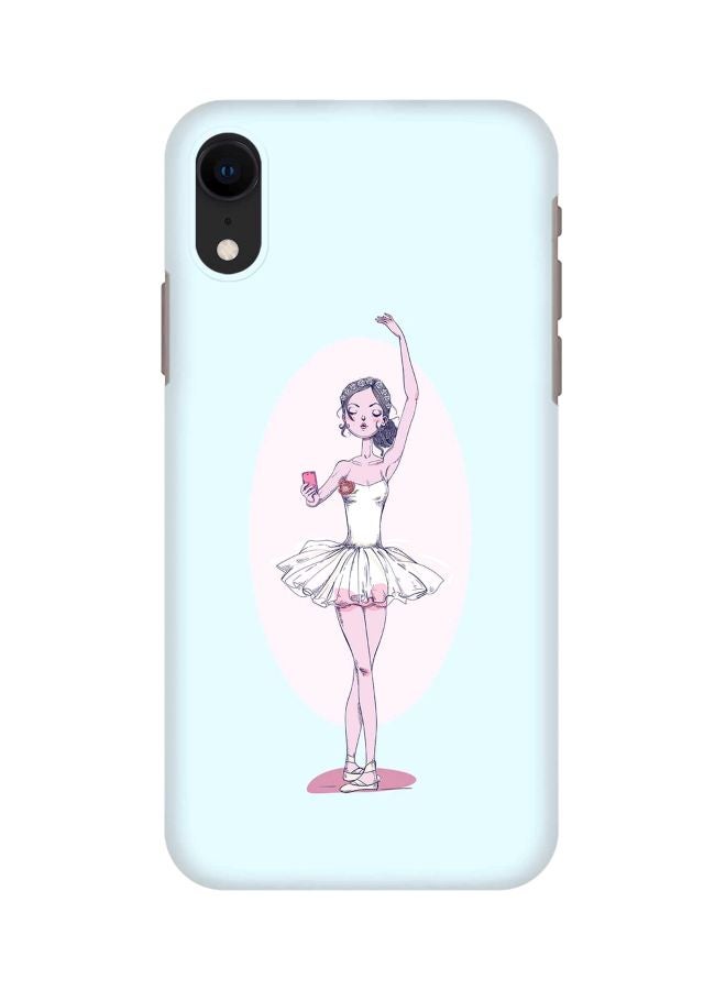 Stylizedd Snap Classic Series Twirling Ballerina Printed Case Cover For Apple iPhone XR Blue/Pink/White - Image 1