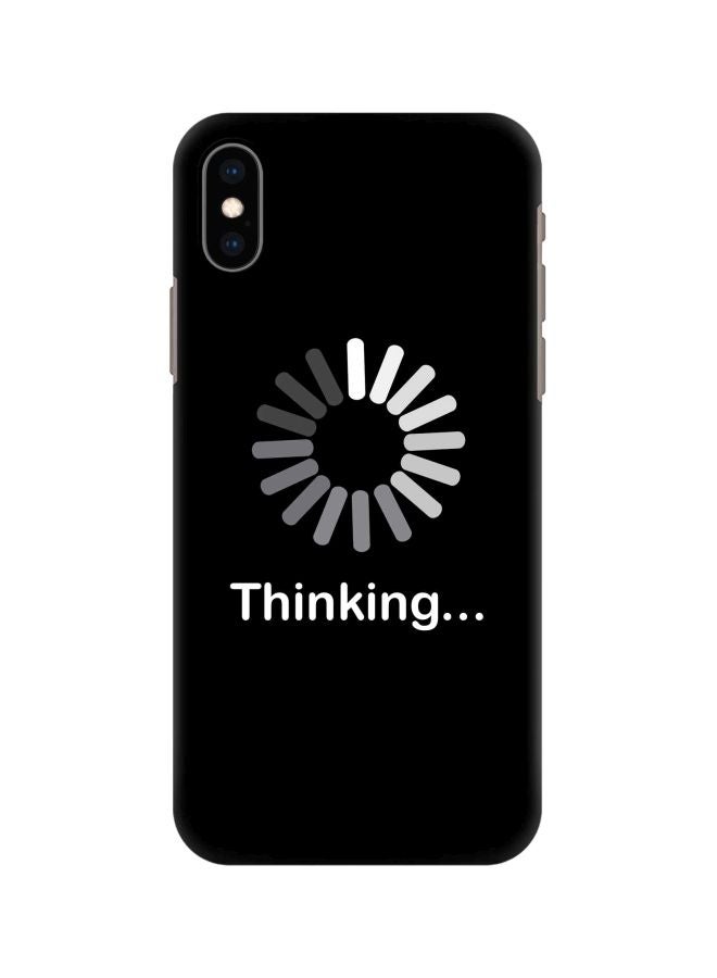 Stylizedd Snap Classic Series Thinking Printed Case Cover For Apple iPhone Xs Max Black/White - Image 1