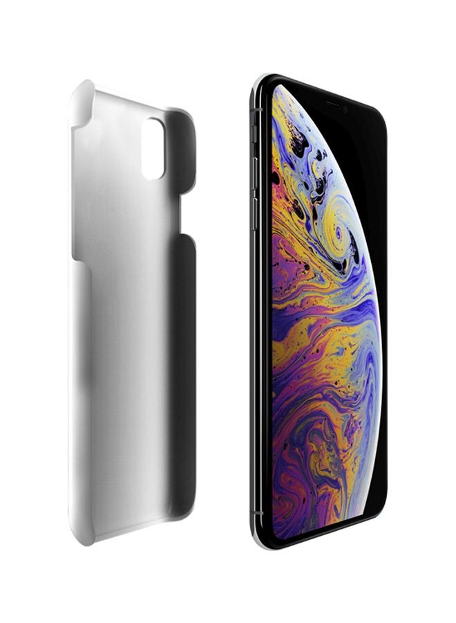 Stylizedd Snap Classic Series Thinking Printed Case Cover For Apple iPhone Xs Max Black/White - Image 2