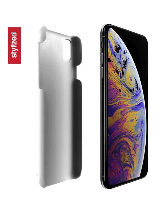 Stylizedd Snap Classic Series May Contain Glitter Printed Case Cover For Apple iPhone XR Pink/Black - Image 2