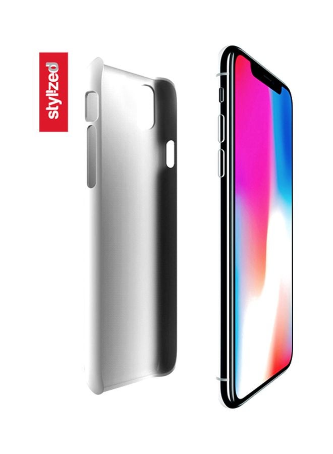 ستايلايزد غطاء حماية بطبعة شخص مخترق من سلسلة سناب كلاسيك لهاتف أبل آيفون Xs/ X أسود/ أبيض - Image 2