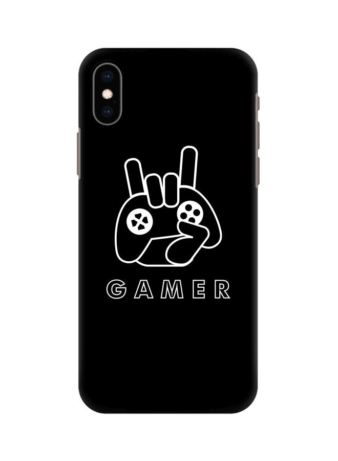 Stylizedd Snap Classic Series Gamer Printed Case Cover For Apple iPhone XS Max Black/White  - Image 1