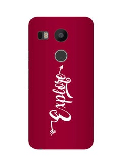 Explore Printed Protective Case Cover For Google Nexus 5X Red/White