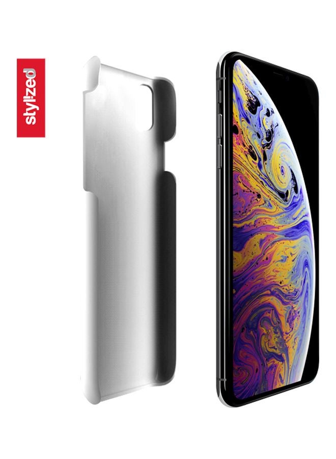 Stylizedd - Snap Classic Series Keep Calm And Carry On Printed Case Cover For Apple iPhone XR Black/White - Image 1