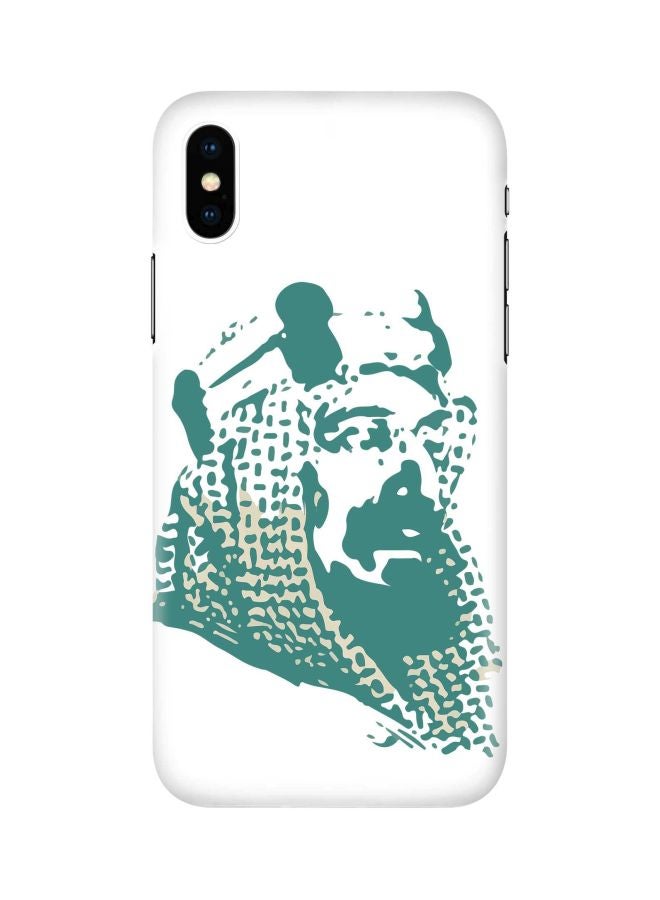 Stylizedd Snap Classic Series Al Saud Printed Case Cover For Apple iPhone Xs/X White/Blue/Beige - Image 1