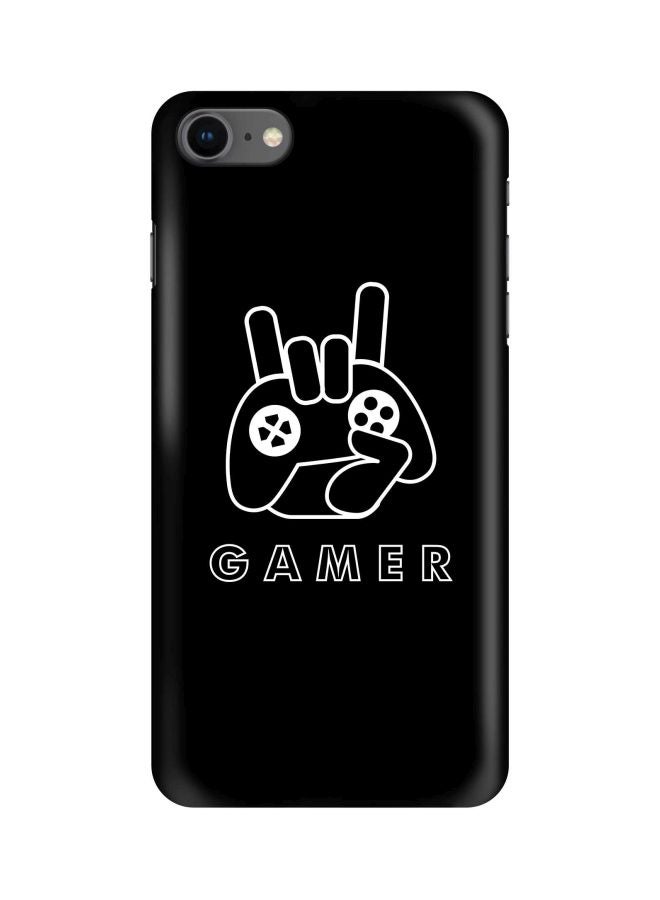 Stylizedd Snap Classic Series Gamer Printed Case Cover For Apple iPhone 8 Black/White  - Image 1