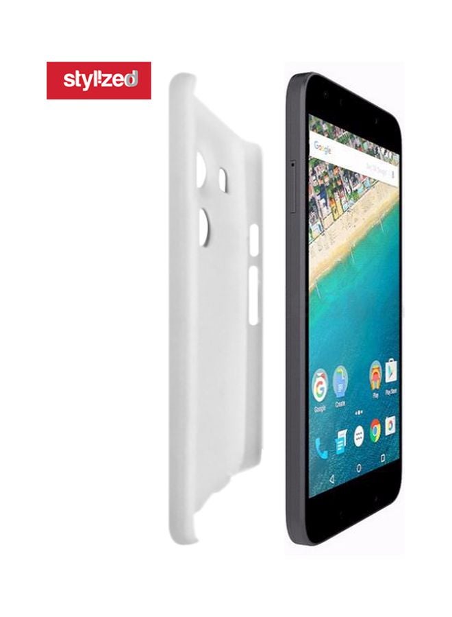 Snap Classic Series I'm With Stupid Printed Case Cover For Google Nexus 5X Red/White