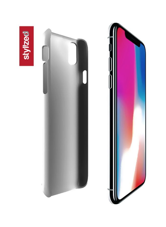 Stylizedd Snap Classic Series The Wise Sheikh Zayed Printed Case Cover For Apple iPhone Xs/X White/Pink/Brown - Image 2