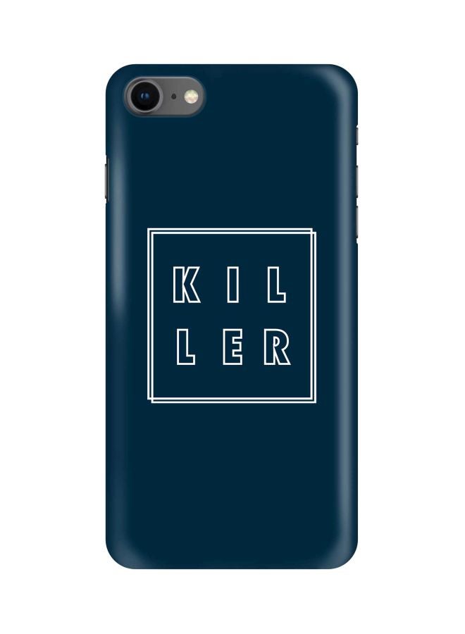 Stylizedd Snap Classic Series Killer Outline Printed Case Cover For Apple iPhone 7 Blue/White - Image 1
