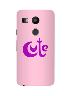 Snap Classic Series Cute Printed Case Cover For Google Nexus 5X Pink/Purple