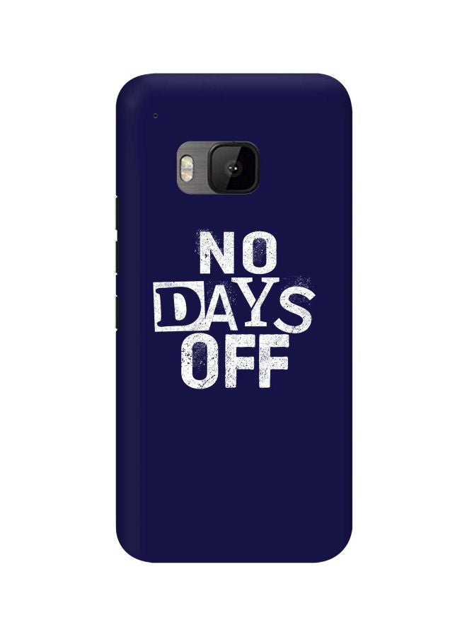 Stylizedd Snap Classic Series No Days Off Printed Case Cover For HTC One M9 Blue/White  - Image 1