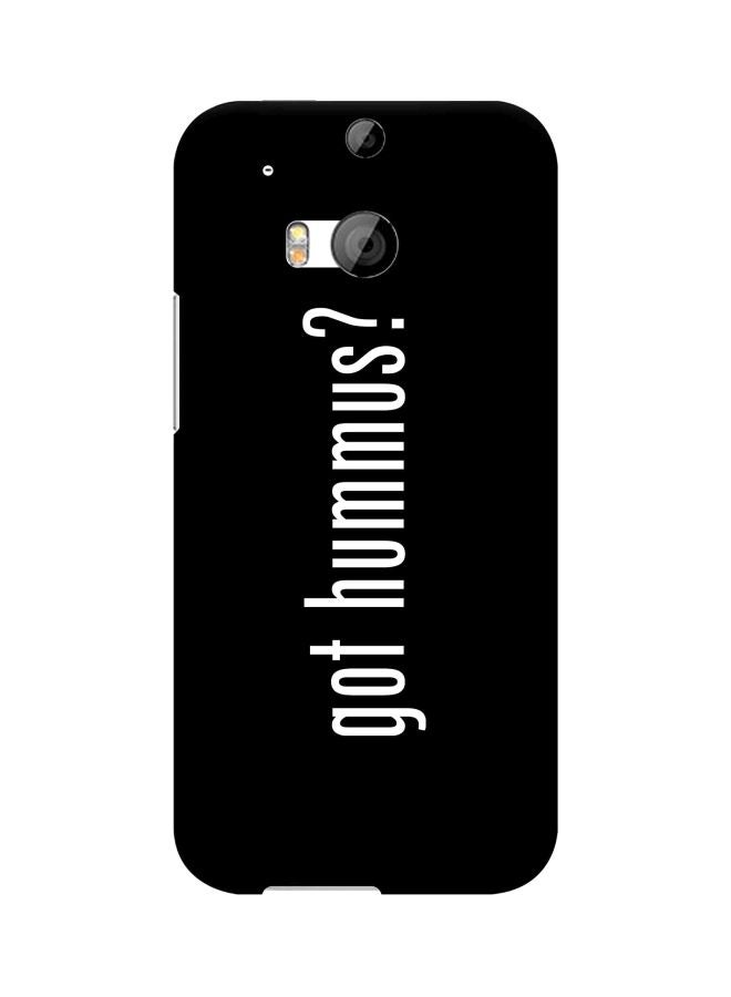 Stylizedd Snap Classic Series Got Hummus? Printed Case Cover For HTC One M8 Black/White - Image 1