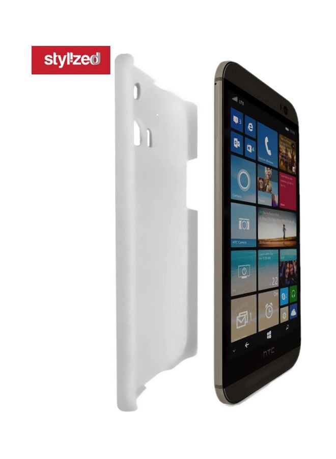 Stylizedd Snap Classic Series Got Hummus? Printed Case Cover For HTC One M8 Black/White - Image 2