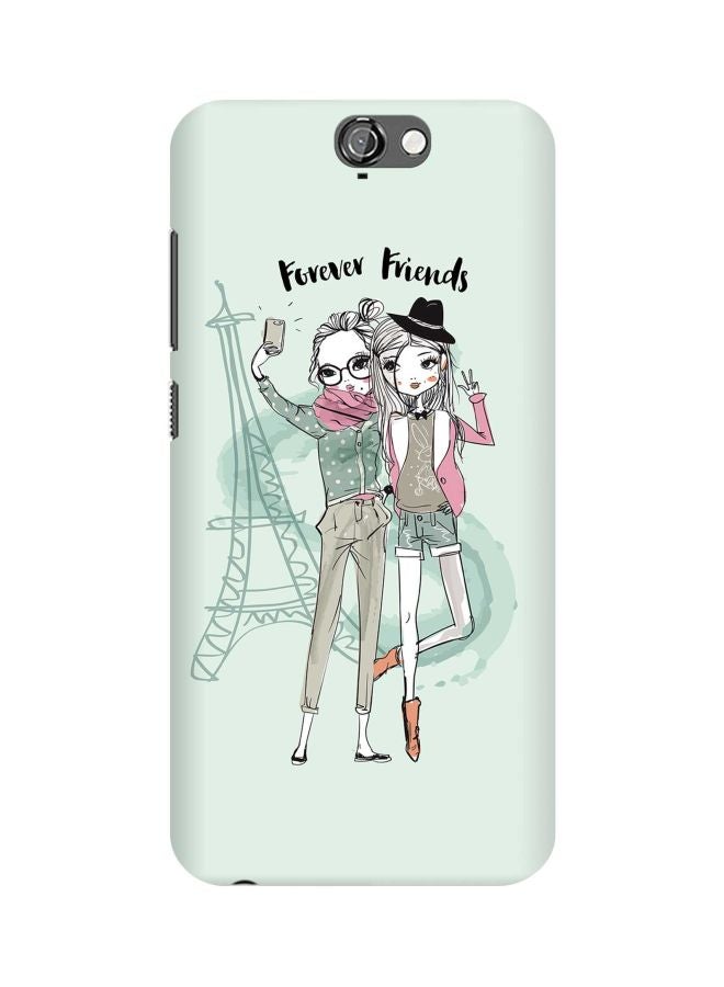 Snap Classic Series Forever Friends Printed Case Cover For HTC One A9 Blue/Pink/Black