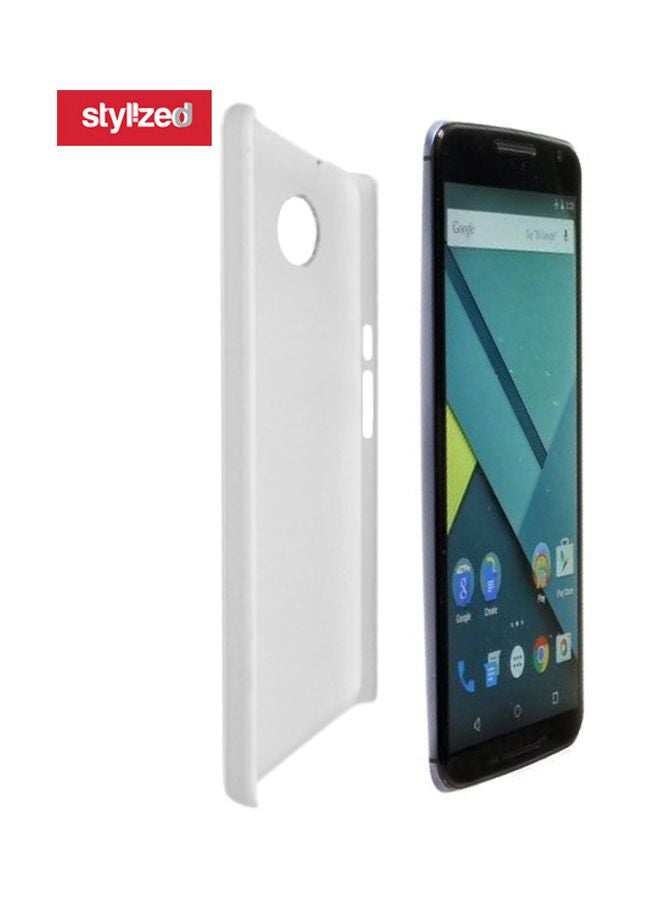Stylizedd - Snap Classic Series Fashion Visionary Printed Case For Motorola Nexus 6 White/Black/Brown - Image 1