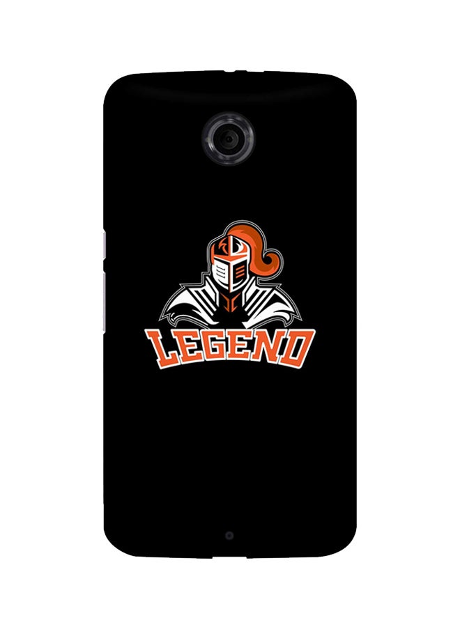 Stylizedd Snap Classic Series Legend Knight Printed Protective Case Cover For Google Nexus 6 Black/Brown/White - Image 1