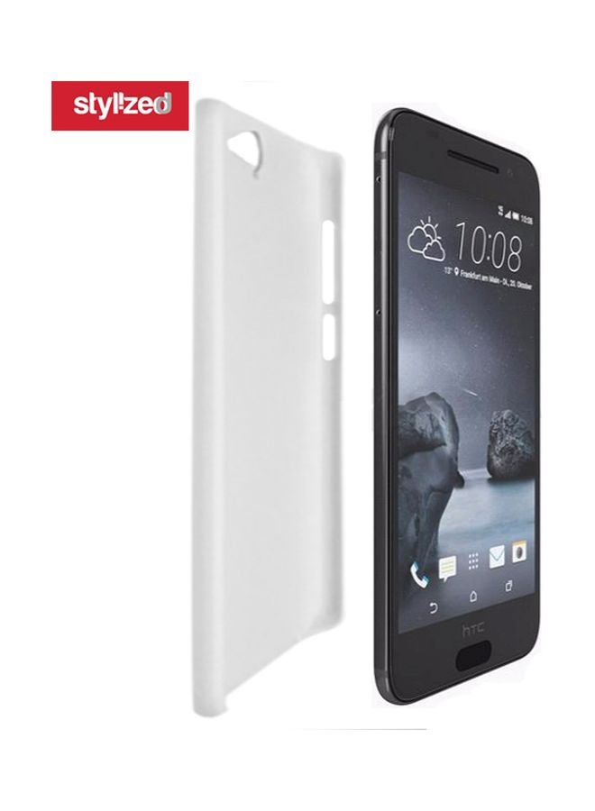 ستايلايزد غطاء حماية بتصميم مطبوع بعبارة "Don't Worry Be Happy" لهاتف HTC ون A9 أسود/ أصفر/ أبيض - Image 2