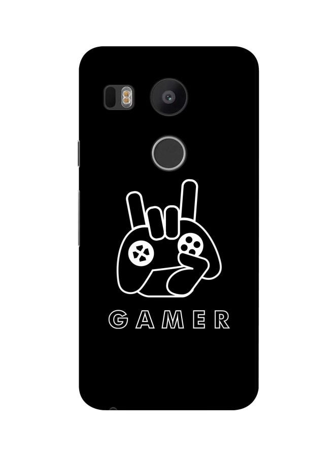 Stylizedd Snap Classic Series Gamer Printed Case Cover For Google Nexus 5X Black/White  - Image 1