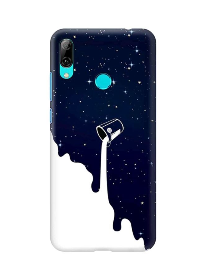 Protective Case Cover For Huawei Y7 Prime (2019) Blue/White