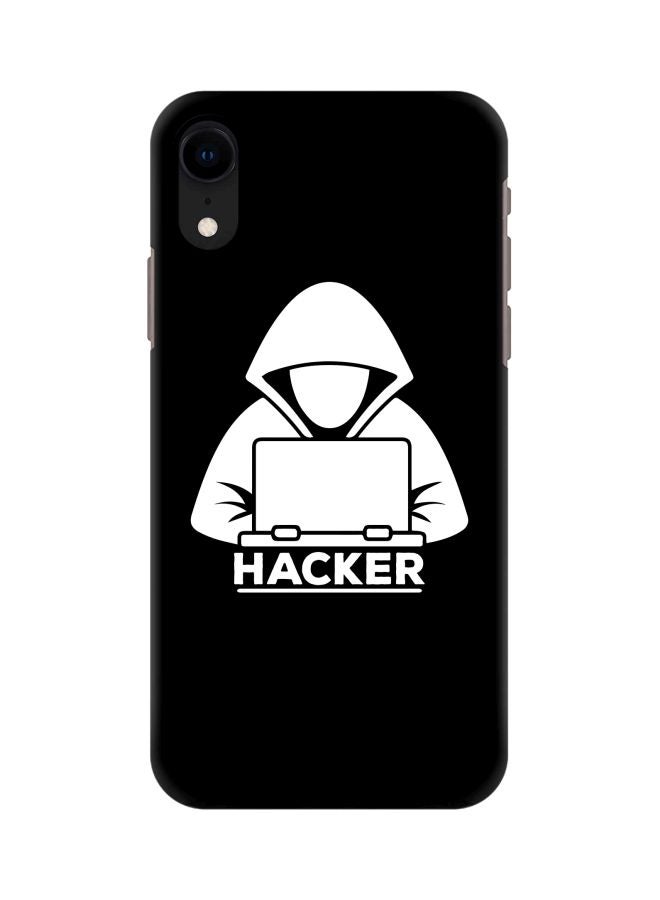 Stylizedd Snap Classic Series Hacker Printed Case Cover For Apple iPhone XR Black/White - Image 1