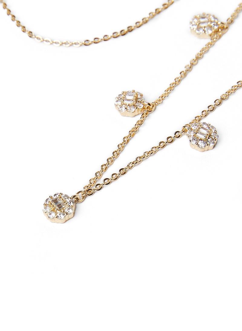 Gold Plated High Quality Cubic Zirconia Anklet