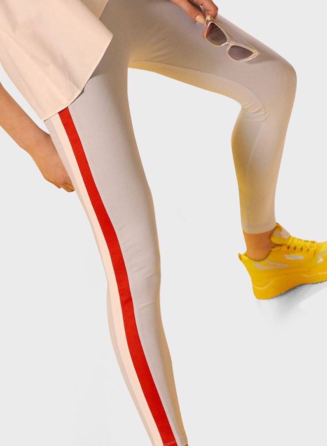 بلو إيج بنطال ضيق مخطط على الجانبين أزرق - Image 3