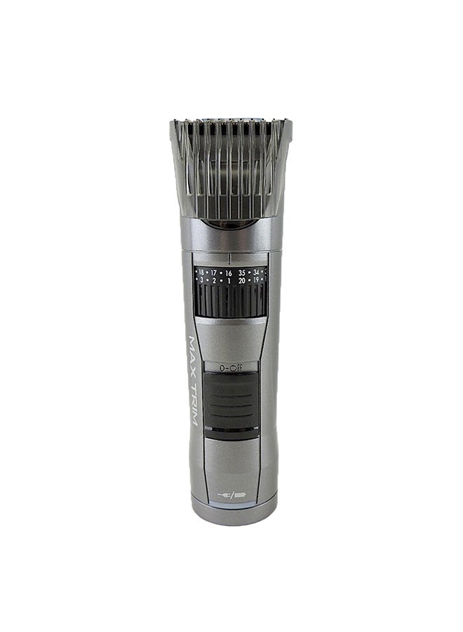 CONAIR - Max Trim Cord/Cordless Rechargeable Beard Trimmer Grey - Image 1