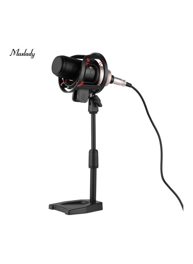 Muslady Professional Condenser Microphone With Shock Mount Gold - Image 2