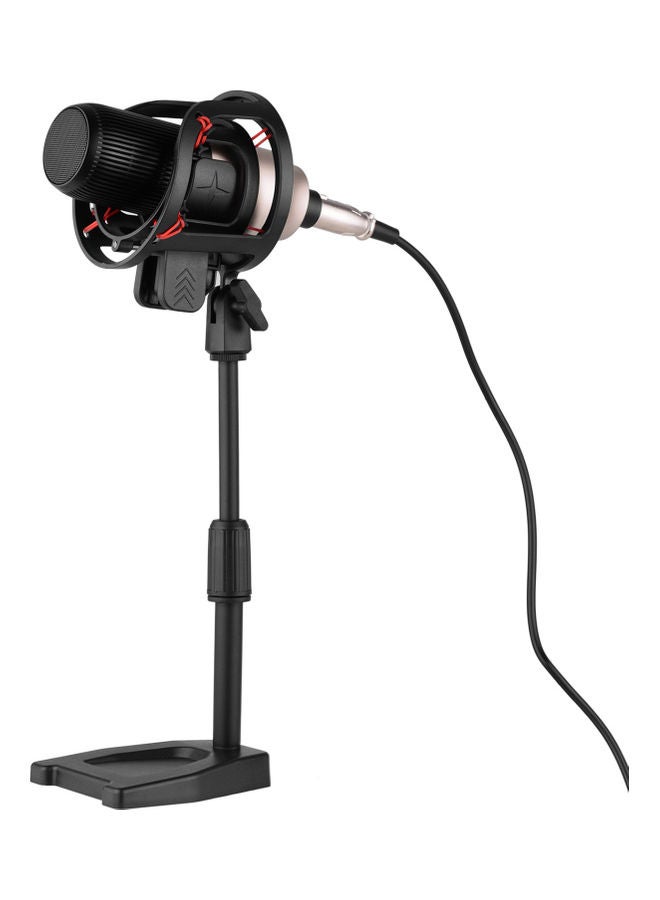 Muslady Professional Condenser Microphone With Shock Mount Gold - Image 4