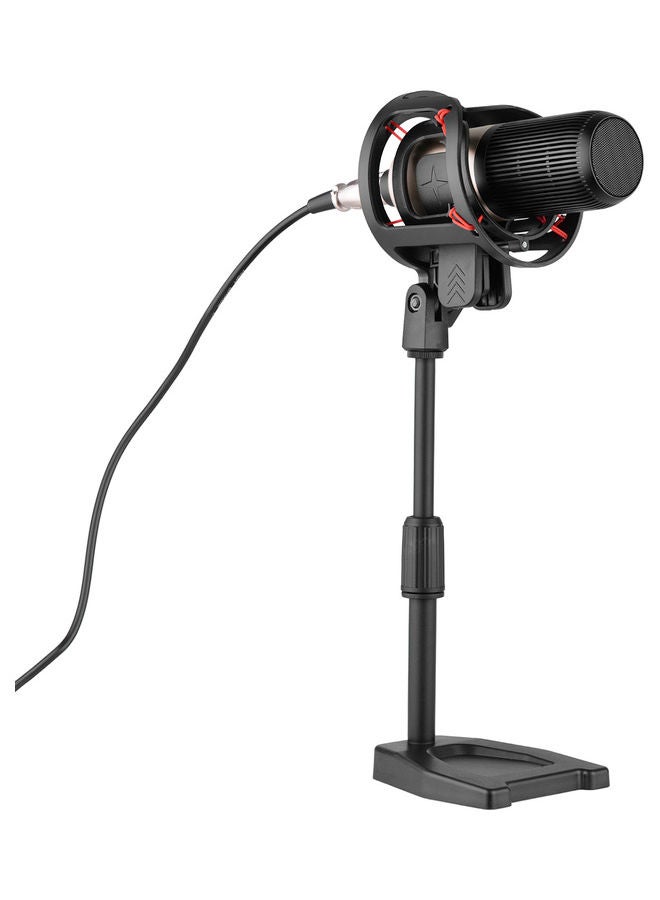 Muslady Professional Condenser Microphone With Shock Mount Gold - Image 3