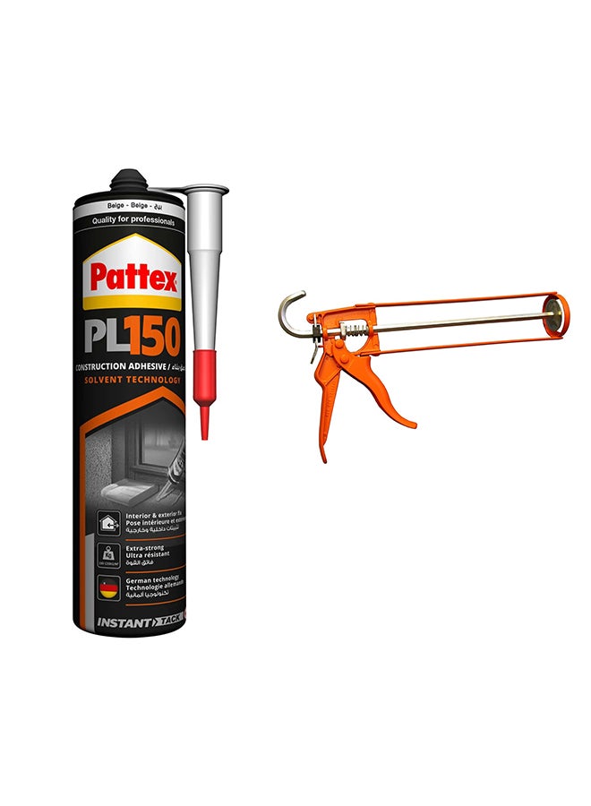 Pattex Bundle Offer Construction Adhesive Silicone With Heavy Duty Silicon Gun Multicolour 