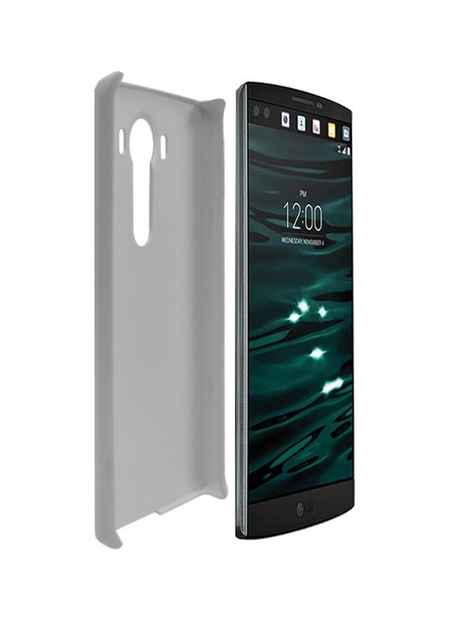 ستايلايزد غطاء حماية سناب كلاسيك سيريز بطبعة عبارة "Keep Calm And Carry On" لهاتف إل جي V10 أسود/ أبيض - Image 2