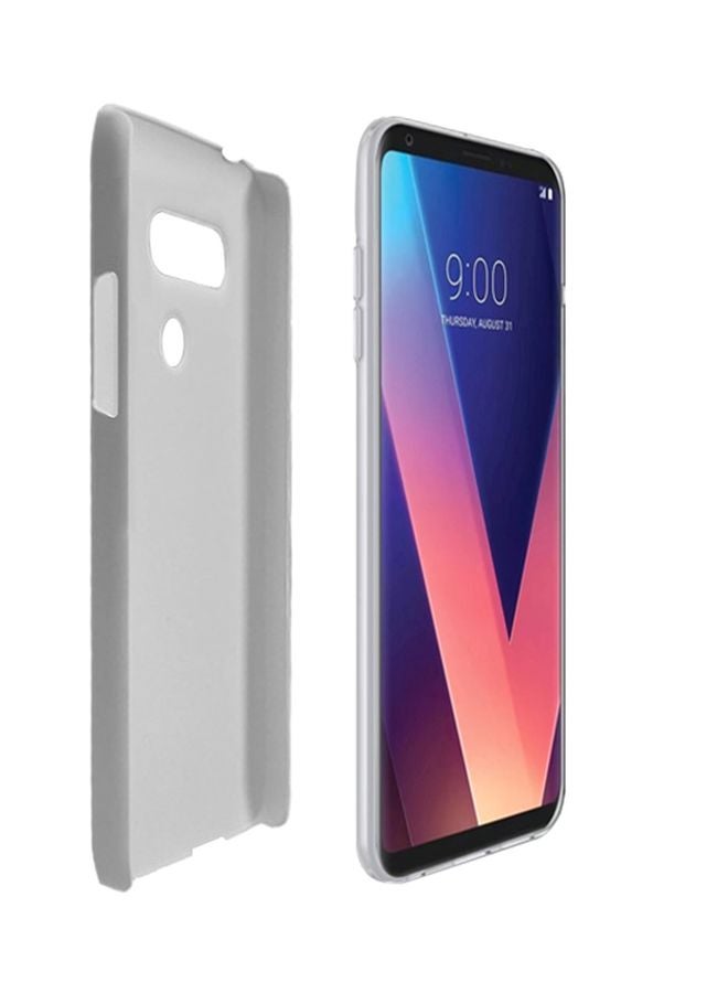 Stylizedd Snap Classic Series Vote For Pedro Printed Case Cover For LG V30 White/Red - Image 2