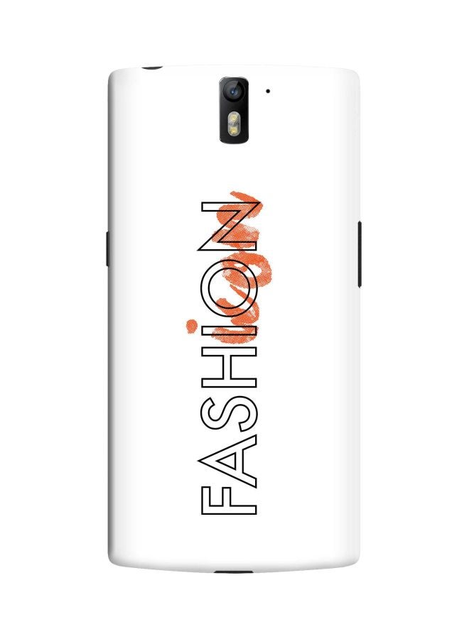 Stylizedd Snap Classic Series Fashion Icon Printed Case Cover For OnePlus 1 White/Black/Orange - Image 1